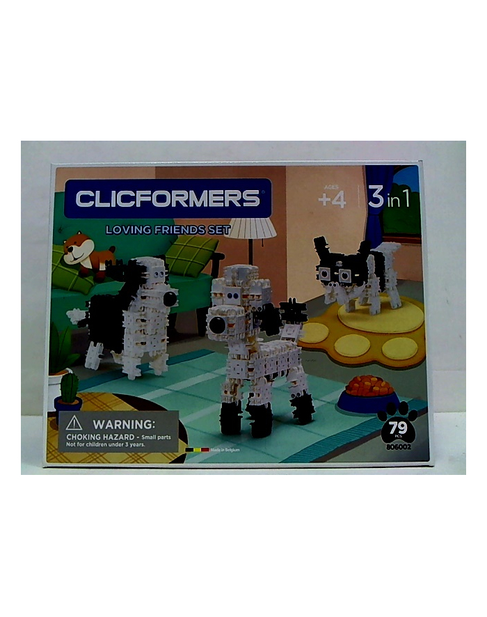 clicformers - klocki CLICS Clicformers 74el set Black&white 35742 główny