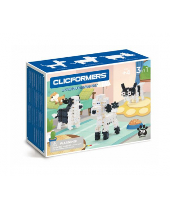 clicformers - klocki CLICS Clicformers 74el set Black&white 35742