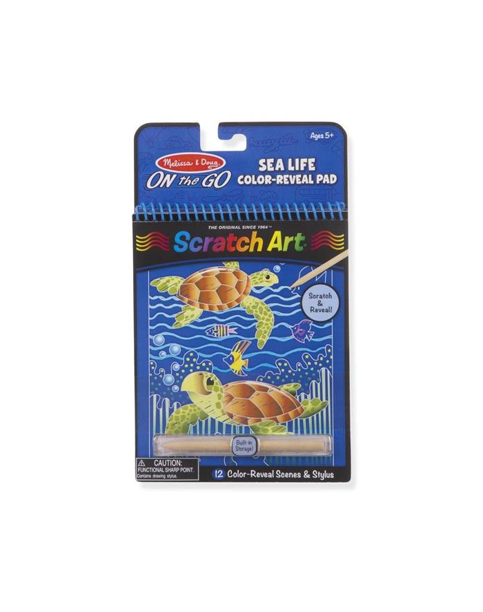melissa & doug MELISSA Zdrapywanka Tęczowe karteczki Scratch Art Sea Life 19149 główny