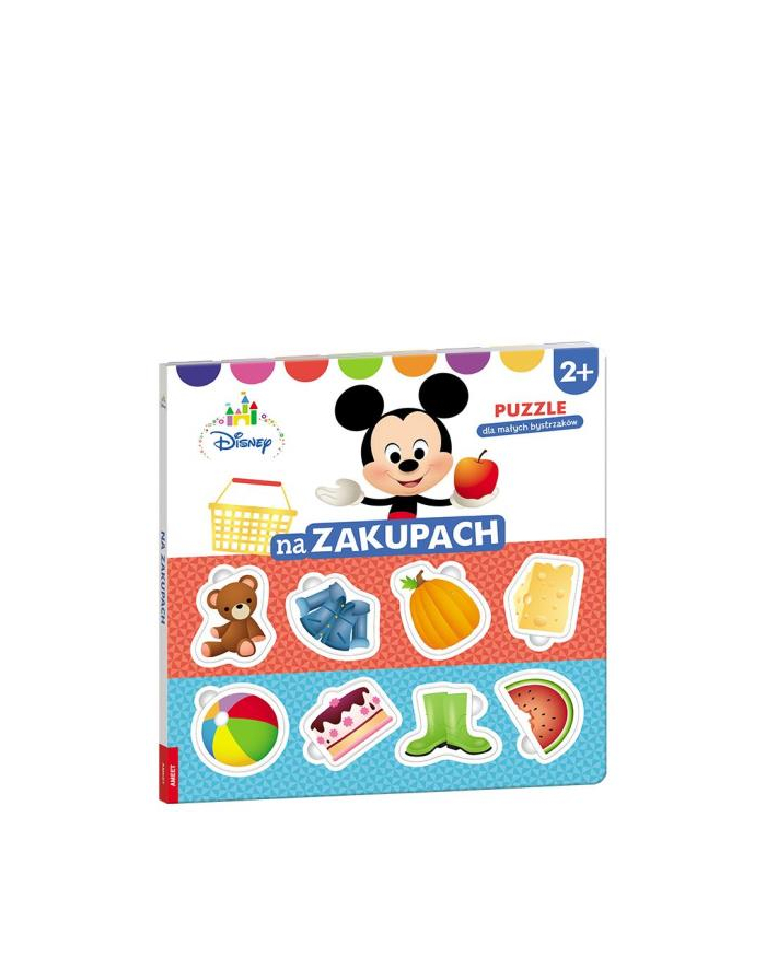 Książka Disney maluch. Na zakupach. Puzzle dla małych bystrzaków AMEET główny