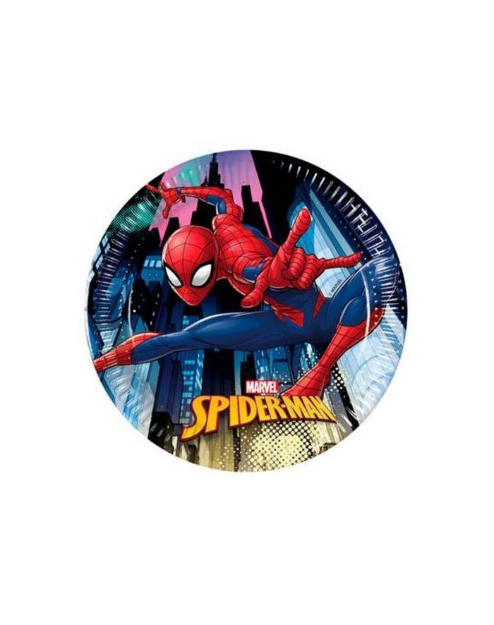 godan Talerzyki papierowe "Spiderman Team Up", 20 cm 8szt główny