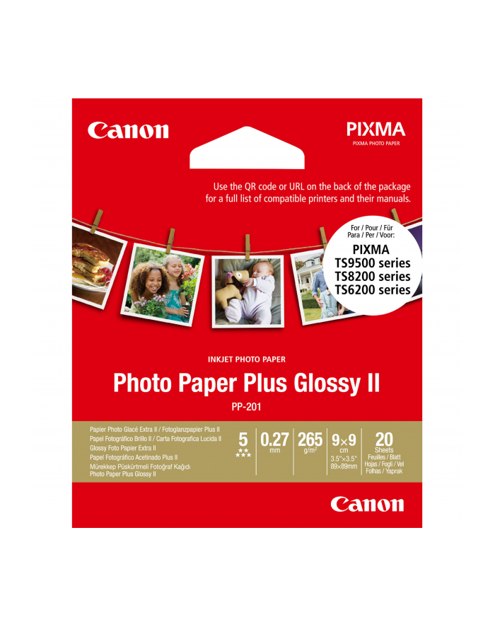 canon Papier PP201 3.5x3.5 20SH 2311B070 główny