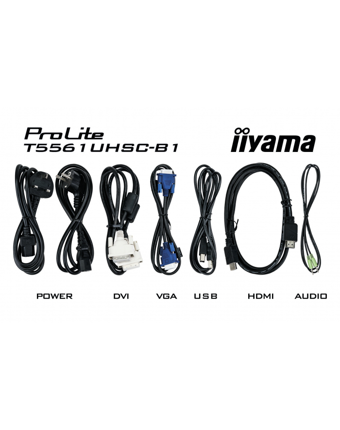 iiyama Monitor 55 TF5561UHSC-B1 pojemnościowy 40pkt 24/7 IP65 4K AF główny