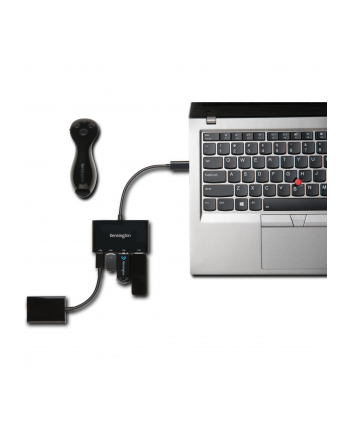 kensington Koncentrator 4-gniazdowy CH1000 USB-C nr 2