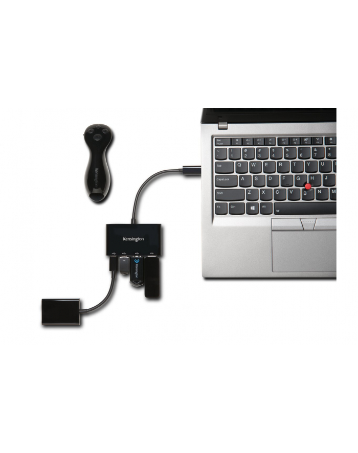 kensington Koncentrator 4-gniazdowy CH1000 USB-C główny