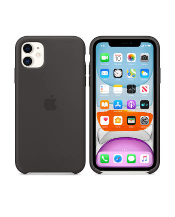 apple Silikonowe etui do iPhone 11 - czarne