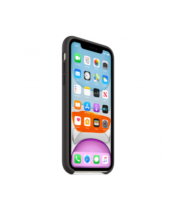 apple Silikonowe etui do iPhone 11 - czarne