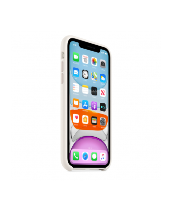 apple Silikonowe etui do iPhone 11 - białe