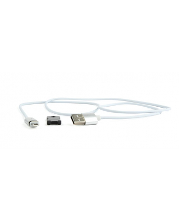 Kabel USB 2.0 magnetyczny Micro-USB 1.0m srebrny Gembird