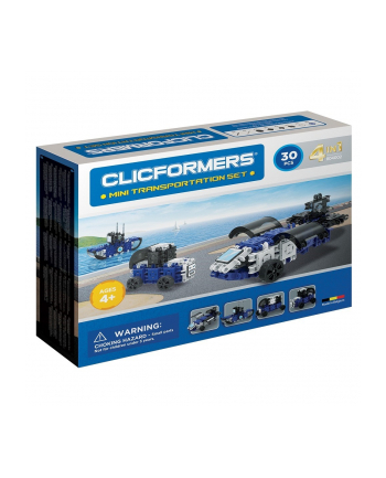 clics toys Klocki CLICFORMERS Transportowce (4w1) 30el 804002