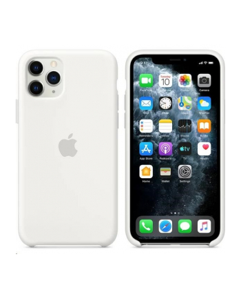 apple Silikonowe etui do iPhone 11 Pro Max - białe