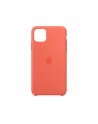 apple Silikonowe etui do iPhone 11 Pro Max - mandarynkowy (pomarańczowy) - nr 3
