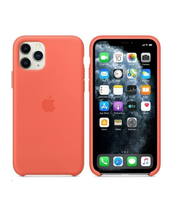 apple Silikonowe etui do iPhone 11 Pro Max - mandarynkowy (pomarańczowy)