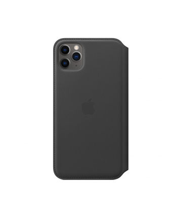 apple Skórzane etui folio do iPhone 11 Pro Max - czarne