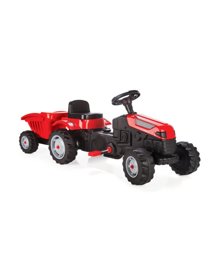 artyk PROMO Traktor na pedały czerwony z przyczepą 073168 główny