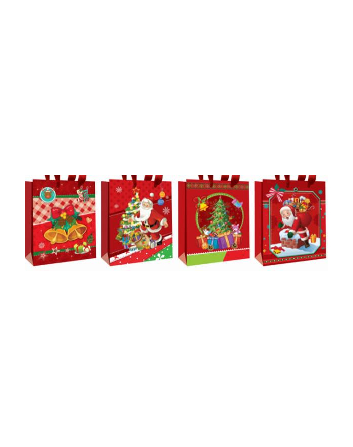 ju-piter Torebka prezentowa świąteczna 3D 1004 SD szerokie dno 26x32x20cm p12, cena za 1szt główny