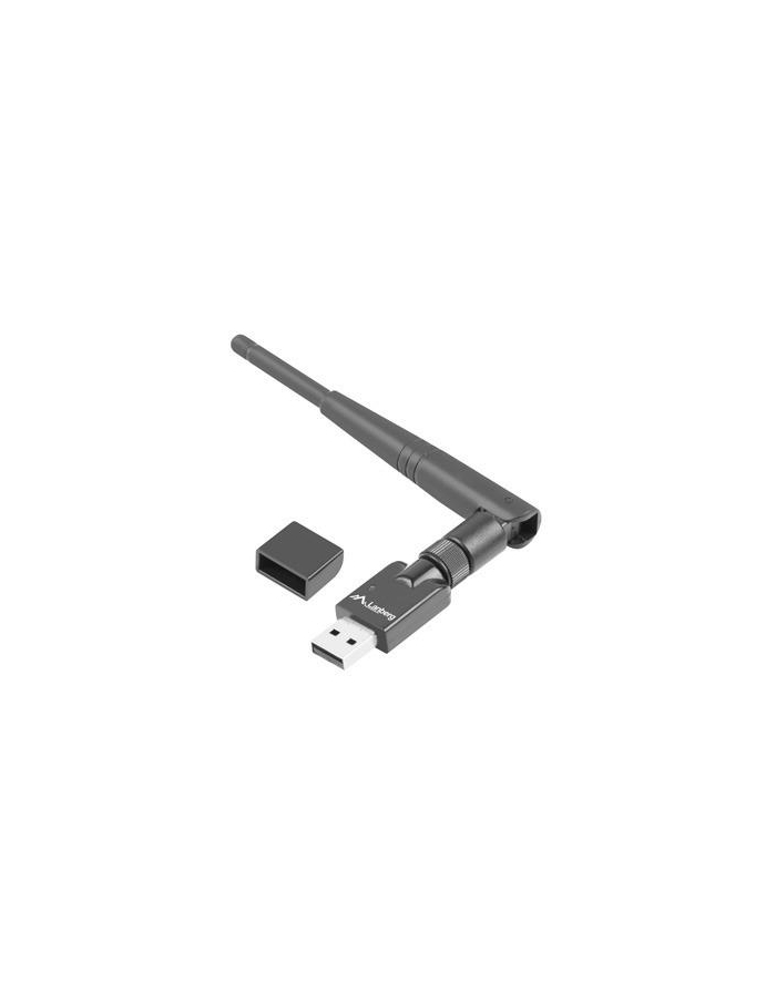 lanberg Karta sieciowa USB N150 1 zewnętrzna antena  NC-0150-WE główny