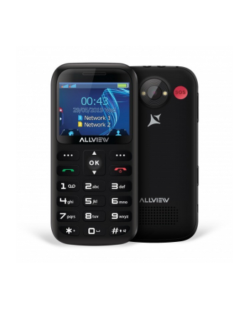 allview Telefon komórkowy D2 Senior Dual Sim czarny