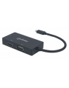 Manhattan Konwerter adapter USB-C 3.1 na HDMI / DVI / VGA  M/F 4K 1080p czarny - nr 8