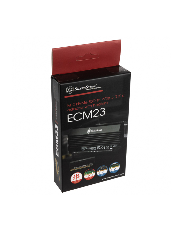 Silverstone SST-ECM23 SuperSpeed PCI-E Express Card X4 to M.2 thermal pad główny