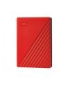 western digital Dysk zewnętrzny WD My Passport, 2.5'', 4TB, USB 3.2, czerwony - nr 62