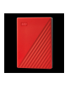 western digital Dysk zewnętrzny WD My Passport, 2.5'', 4TB, USB 3.2, czerwony - nr 1