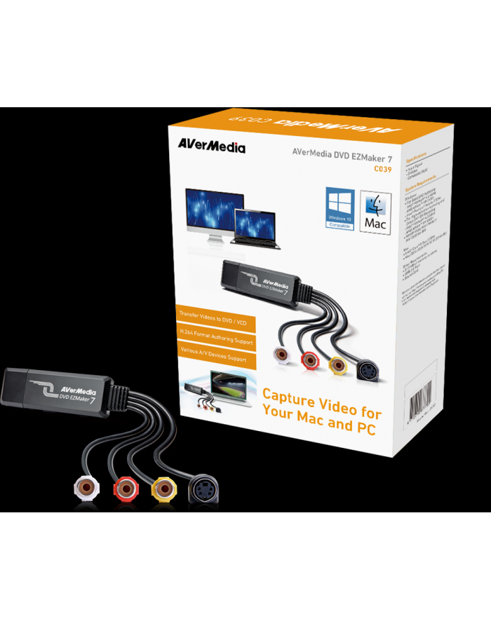 aver media AVerMedia Video Grabber DVD EZMaker 7, USB 2.0 główny