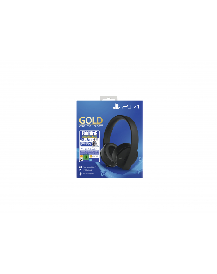 sony PS4 Gold Wireless 7.1 Gaming Headset + Fortnite główny