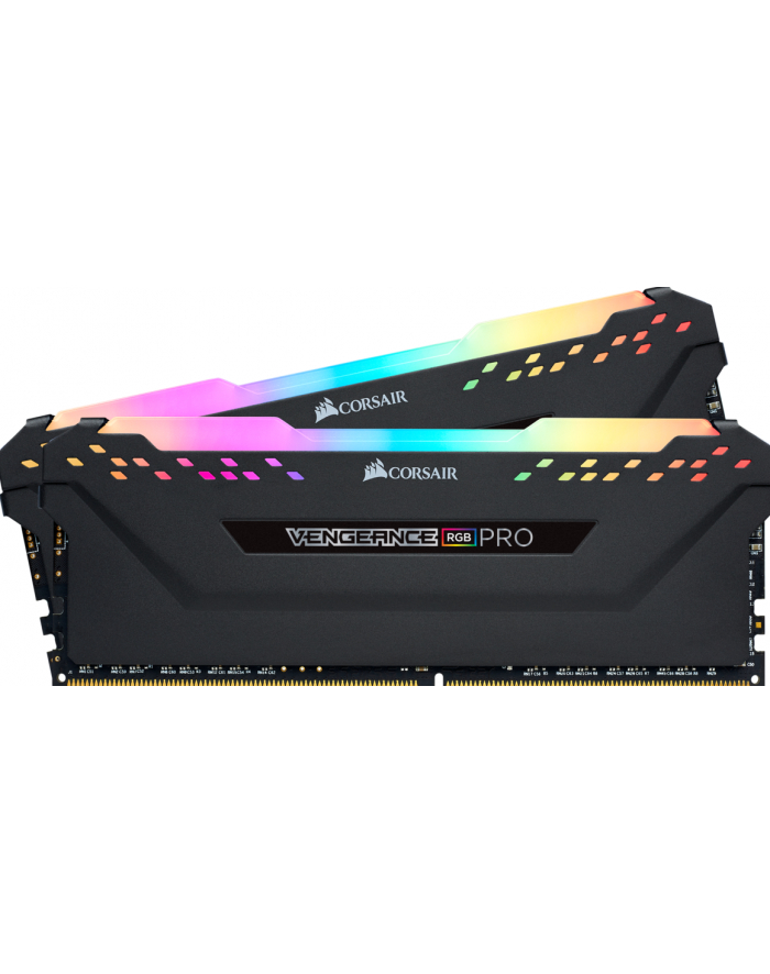 Corsair VENGEANCE RGB PRO, 16GB (2 x 8GB), DDR4, DRAM, 3200MHz, C16, Black główny