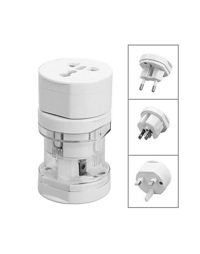 Akyga Travel adapter podróżny AC AK-AD-61 worldwide biały główny