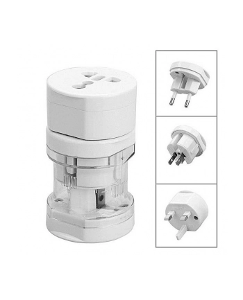 Akyga Travel adapter podróżny AC AK-AD-61 worldwide biały