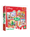 trefl Puzzle 4w1 Świąteczny czas /Disney Standard 34325 - nr 2