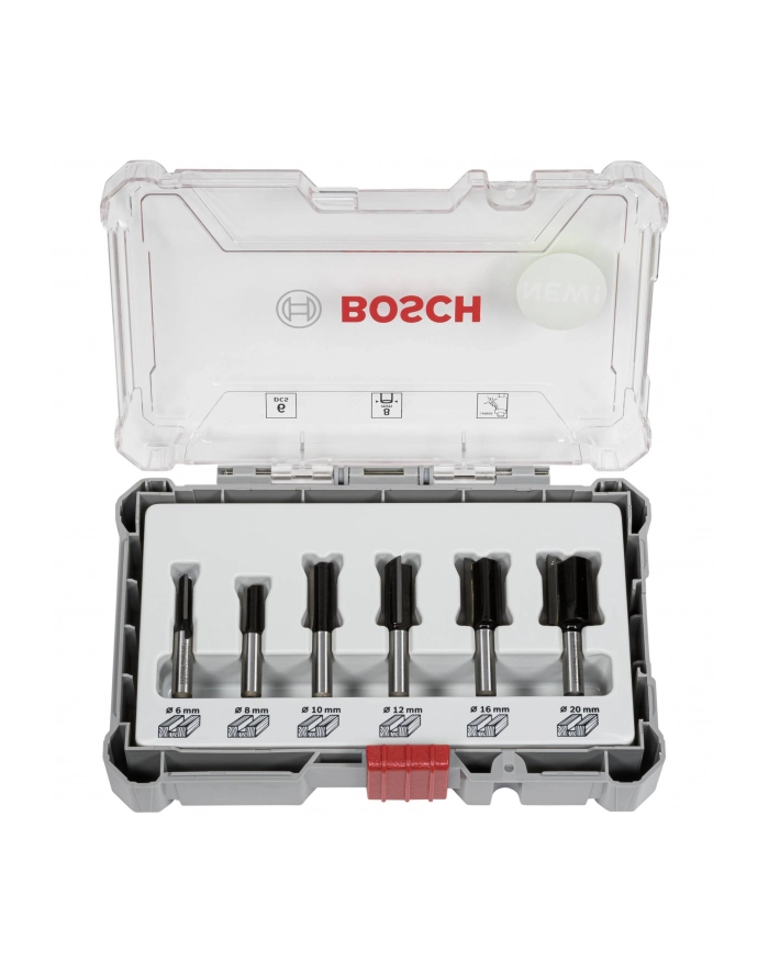 bosch powertools Bosch cutter set 6 pcs Straight 8mm shank - 2607017466 główny