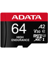 ADATA High Endurance 64 GB, memory card (Class 10, UHS-I U3, V30, A2) - nr 1