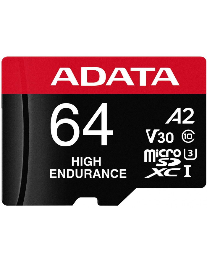 ADATA High Endurance 64 GB, memory card (Class 10, UHS-I U3, V30, A2) główny