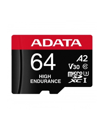 ADATA High Endurance 64 GB, memory card (Class 10, UHS-I U3, V30, A2)