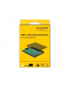 DeLOCK external 2.5 ''enclosure for M.2 NVMe PCIe SSD, drive enclosure (black, with USB 3.1 Gen 2 USB Type-C) - nr 24