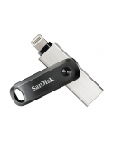 SanDisk iXpand Go 256 GB, USB flash drive (black / silver, USB-A 3.2 (5 Gbit / s) Apple Lightning Connector)
