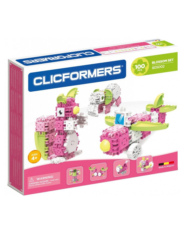 clicformers - klocki CLICS Clicformers Blossom 100el 805002 35636 główny