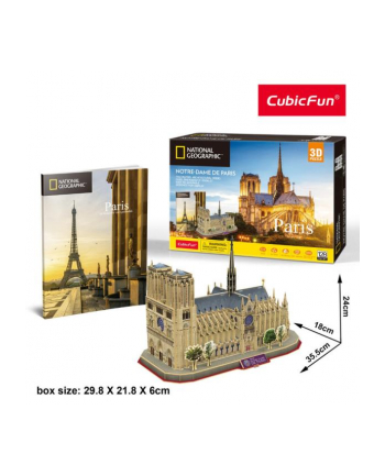 dante Puzzle 3D 128el Katedra Notre-Dame de Paris 0986