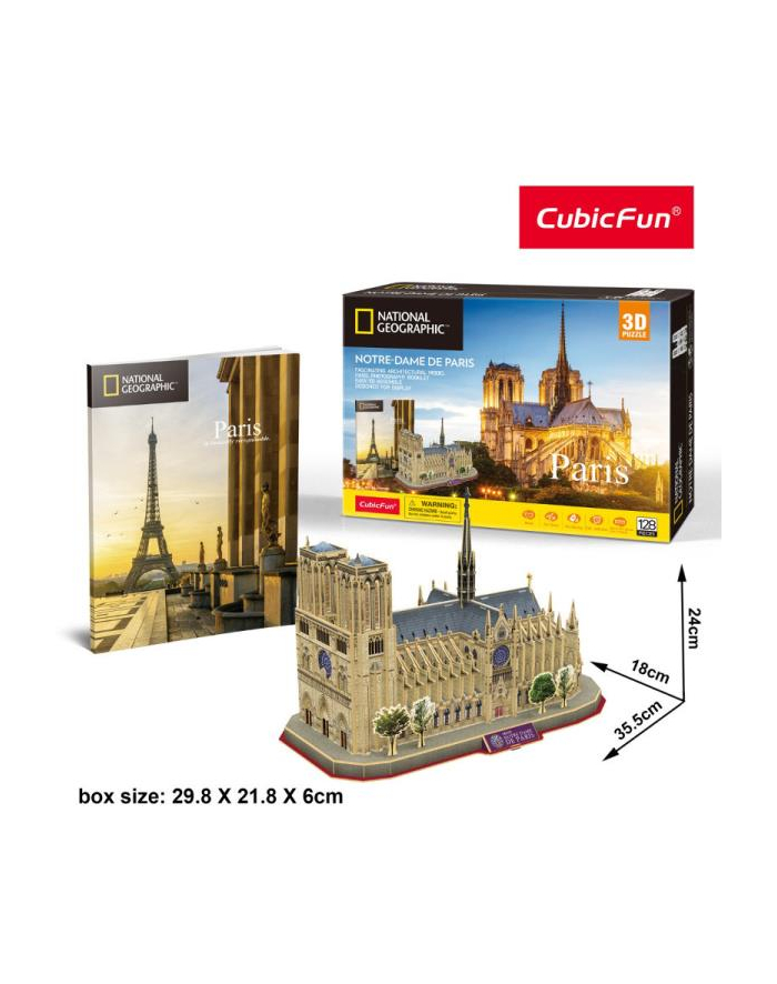 dante Puzzle 3D 128el Katedra Notre-Dame de Paris 0986 główny