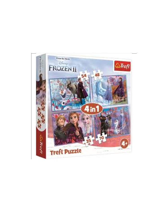 trefl Puzzle 4w1 Podróż w nieznane/ Disney Frozen2 34323 główny