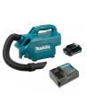 Makita cordless vacuum cleaner CL121DSA, handheld vacuum cleaner (blue / black, 1 x 12 volt lithium-ion battery 2.0 Ah) - nr 1