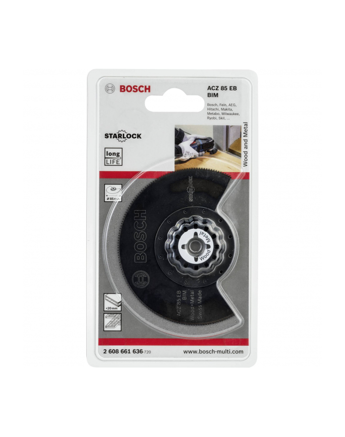 bosch powertools Bosch BIM S-saw blade W + M ACZ 85 EB - 2608661636 główny
