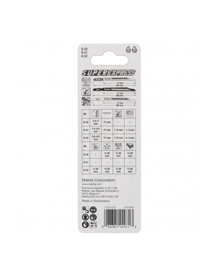 Makita Jigsaw Set B-06292 główny