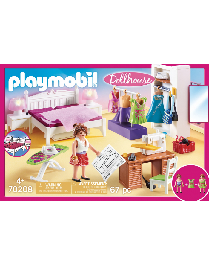 PLAYMOBIL 70208 bedroom with nearby corners, construction toys główny