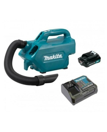 Makita cordless vacuum cleaner CL121DSA, handheld vacuum cleaner (blue / black, 1 x 12 volt lithium-ion battery 2.0 Ah)