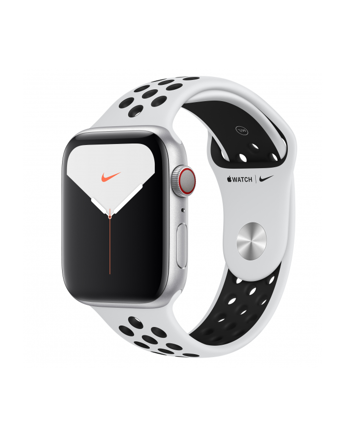 Apple Watch Nike + S5 44mm silver - Sport bracelet platinum / black MX3E2FD / A główny