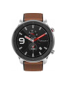 Xiaomi Huami Amazfit GTR, fitness Tracker (silver, brown leather strap) - nr 1