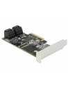 DeLOCK 5P SATA PCIe x4 - Low Profile - nr 1